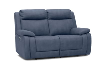SAN MARCO Fabric 2 Seater Sofa with Electric Recliners