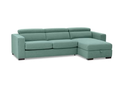 ANGUS RHF 3 Seater Chaise with Sof/Bed (Fabric) (2Ctn)