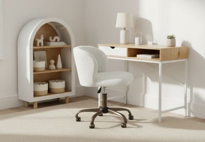 SIOBHAN White Office Chair