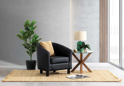 DEL RICO Leather-Look Accent Chair