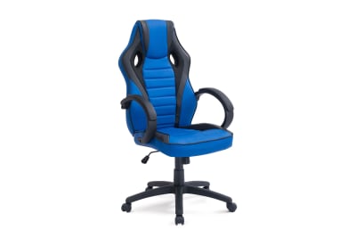 ROCHUS Black/Blue Racing Chair
