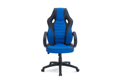 ROCHUS Black/Blue Racing Chair