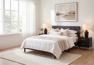 MURTEN Charcoal Queen Bed