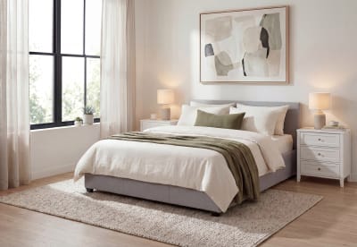PAGOSA Light Grey Queen Lift Bed