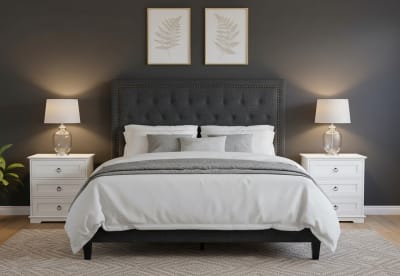 ARNOLD Dk Grey Queen Bed