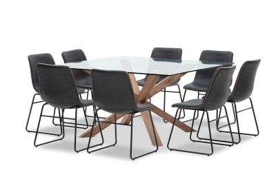 PROMENADE 9 Piece Dining Suite with Loire Dining Chairs
