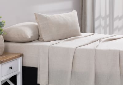 KING SHEET SET French Linen Sheet Set