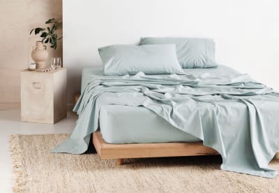 DOUBLE SHEET SET 300 Percale Cotton Sheet Set