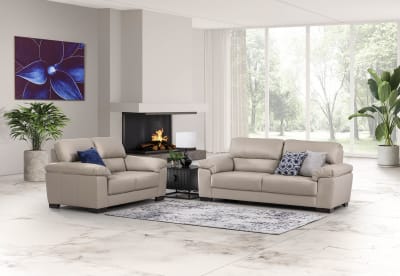 MACIE 3 Seat Sofa (Leather)