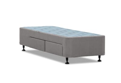 POSTUREPEDIC EXQUISITE ACCOLADE DRAWER BASE Split Queen with Left Side Drawers