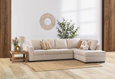 KIRBY Fabric 4 Seat Right Hand Facing Chaise