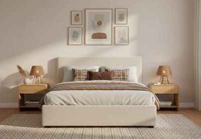 PAGOSA Queen Boucle Bed