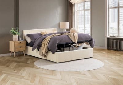 PAGOSA Queen Boucle Bed