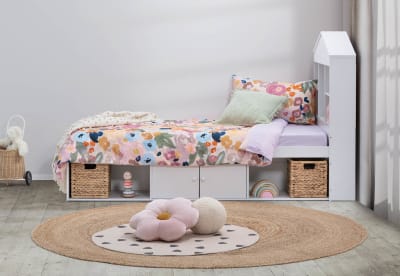 MERRITT Single Bed with Storage Base
