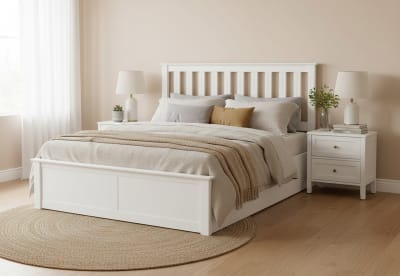 KIRK White Queen Lift Bed