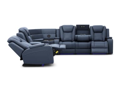 SENTINAL MK2 LEATHER 5 Piece Corner with LHF Console