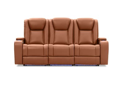 SENTINAL MK2 LEATHER 3 Seater with 2 Electric Recliners