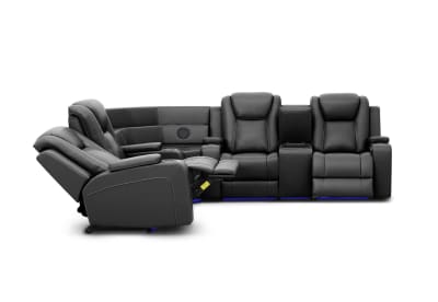 SENTINAL MK2 LEATHER 4 Piece Corner with RHF Console