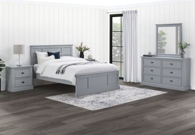 CHRYSTELLE 4 Piece Double Dresser Bedroom Suite.