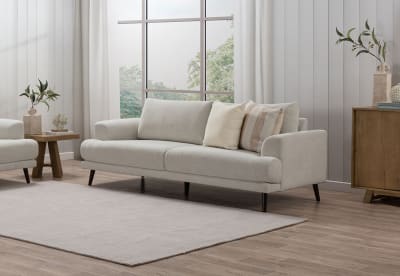 JERMAINE FABRIC 3 Seat Sofa