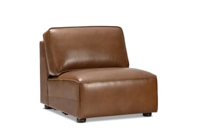 BARTELLE LEATHER Modular Armless Chair