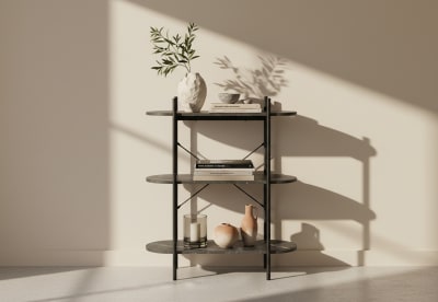 ELGIN 3 Tier Narrow Bookcase