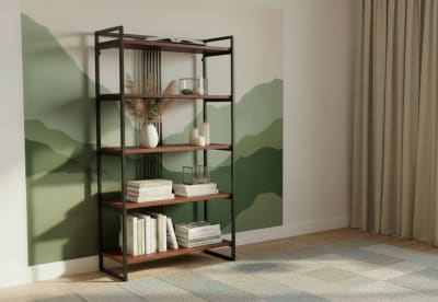 PETERS 5 Tier Bookcase