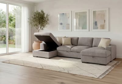 JOSEPHINE FABRIC 4 Seater Double Chaise