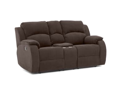 KAYDEN FABRIC 2 Seater with Inbuilt Recliners and Console