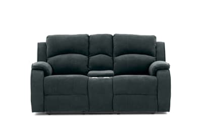 KAYDEN FABRIC 2 Seater with Inbuilt Recliners and Console