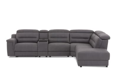JEFFRIES CornerLoungewithElectricReclinersFabric