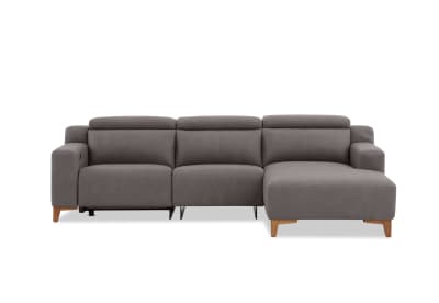 GAGE FABRIC 3 Seater Sofa with Electric Recliner and RHF Chaise