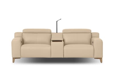GAGE LEATHER 2S with Inbuilt Electric Recliners and Console