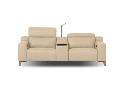 GAGE LEATHER 2S with Inbuilt Electric Recliners and Console