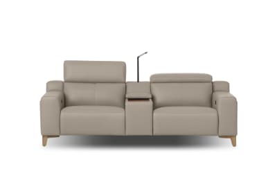GAGE LEATHER 2S with Inbuilt Electric Recliners and Console