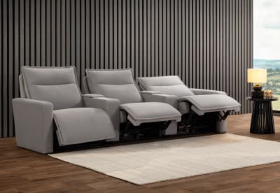ALCINA FABRIC 3 Seater Theatre Suite