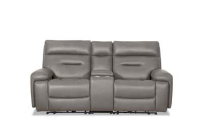 HOLLYWOOD 2 Seater w Electric Recliners Console MEDIA