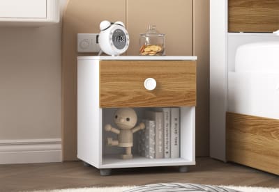 WHEELER 1 Drawer Bedside