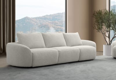 ARETHA FABRIC 3.5 Seater with 2 Inbuilt Electric Recliners