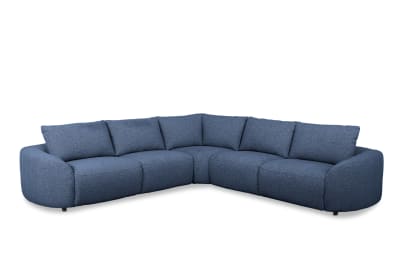 ARETHA FABRIC Corner Lounge with Electric Recliner