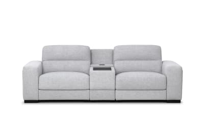 ELISEO FABRIC 2 Seater Sofa with Square Console