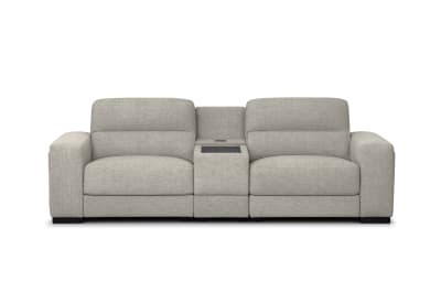ELISEO FABRIC 2 Seater Sofa with Square Console