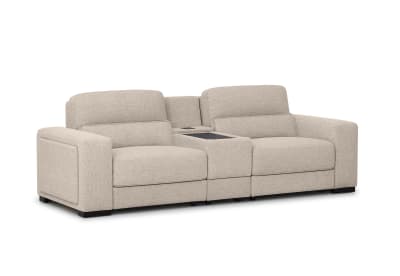 ELISEO FABRIC 2 Seater Sofa with Square Console