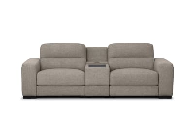 ELISEO FABRIC 2 Seater Sofa with Square Console
