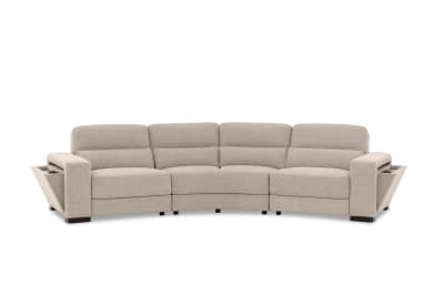 ELISEO FABRIC 4 Seater Wedge Sofa