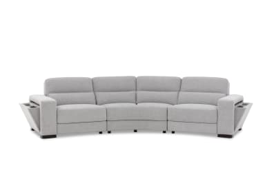 ELISEO FABRIC 4 Seater Wedge Sofa