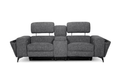 SINATRA FABRIC Media 2 Seater with Inbuilt Electric Recliners