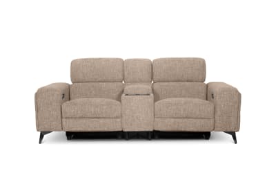 SINATRA FABRIC Media 2 Seater with Inbuilt Electric Recliners
