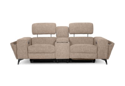 SINATRA FABRIC Media 2 Seater with Inbuilt Electric Recliners