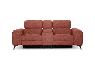 SINATRA FABRIC Media 2 Seater with Inbuilt Electric Recliners